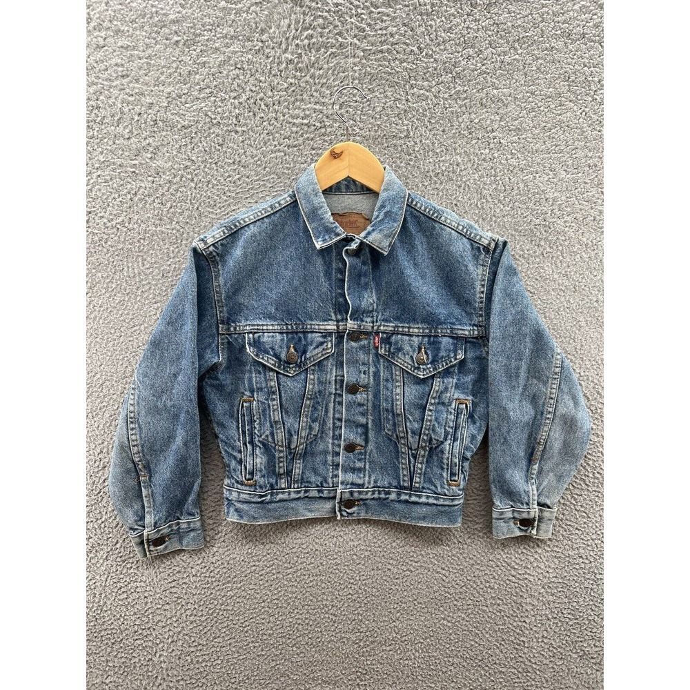 Vintage Levi's Denim Tucker Jacket 57514-0218 Youth Medium Fits Women’s XS/Small